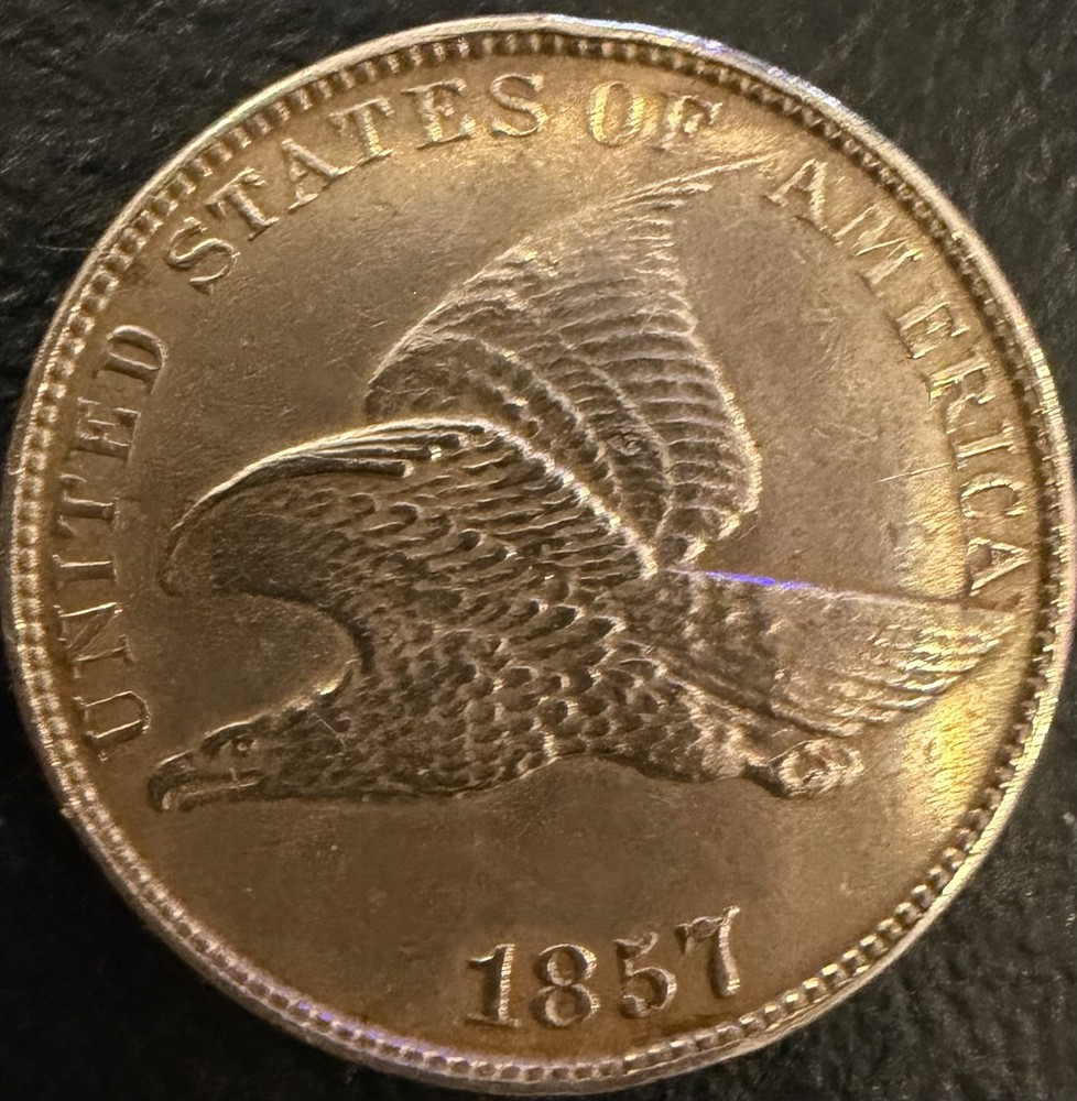 1857 Flying Eagle 1 Cent Strong Strike Uncirculated