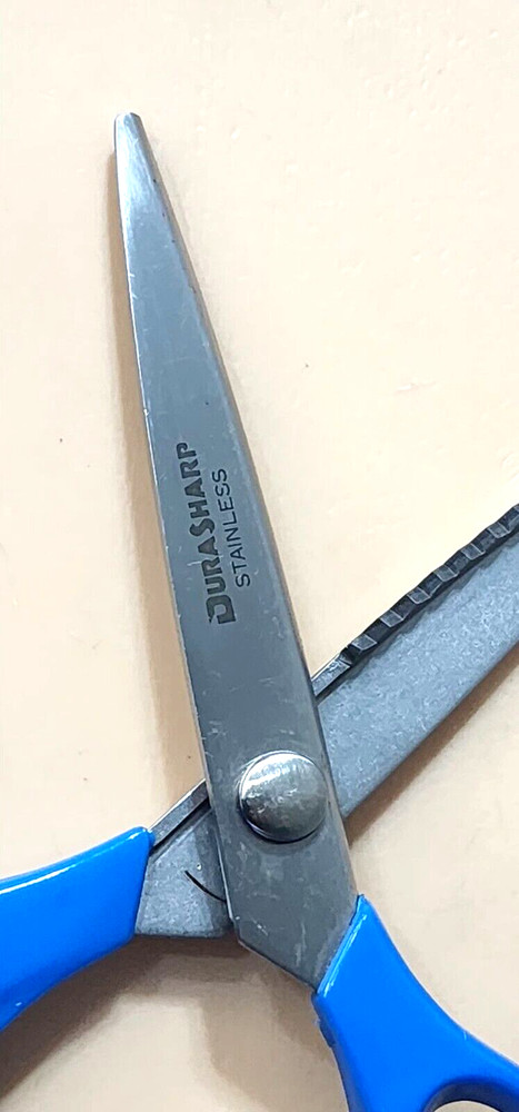 DuraSharp Precision Scissors Jagged Edge Blade Craft Japan Blue