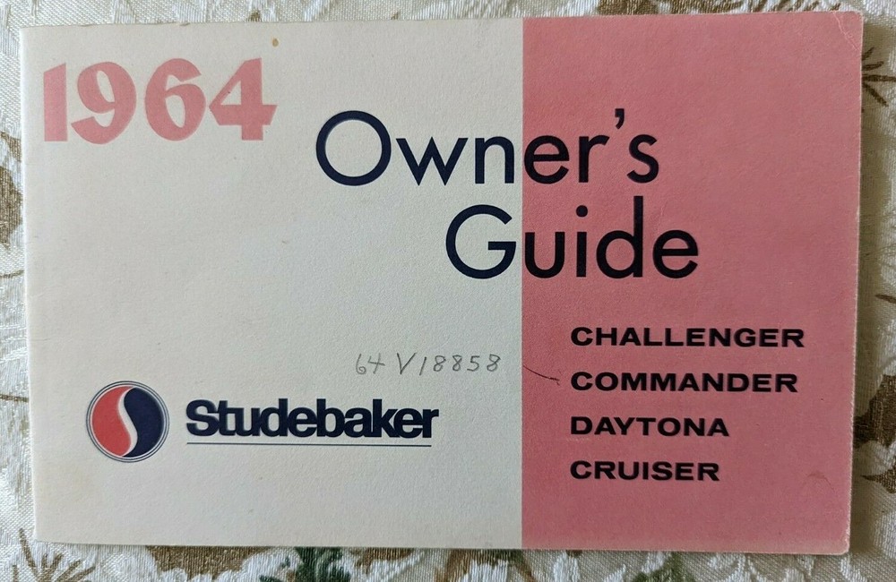 1964 Studebaker Owners Guide Brochure