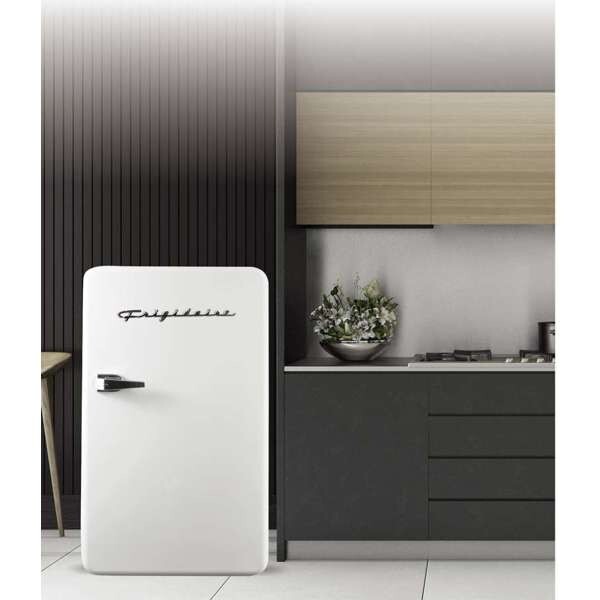 Frigidaire, 3.2 Cu. Ft. Retro Compact Refrigerator, White