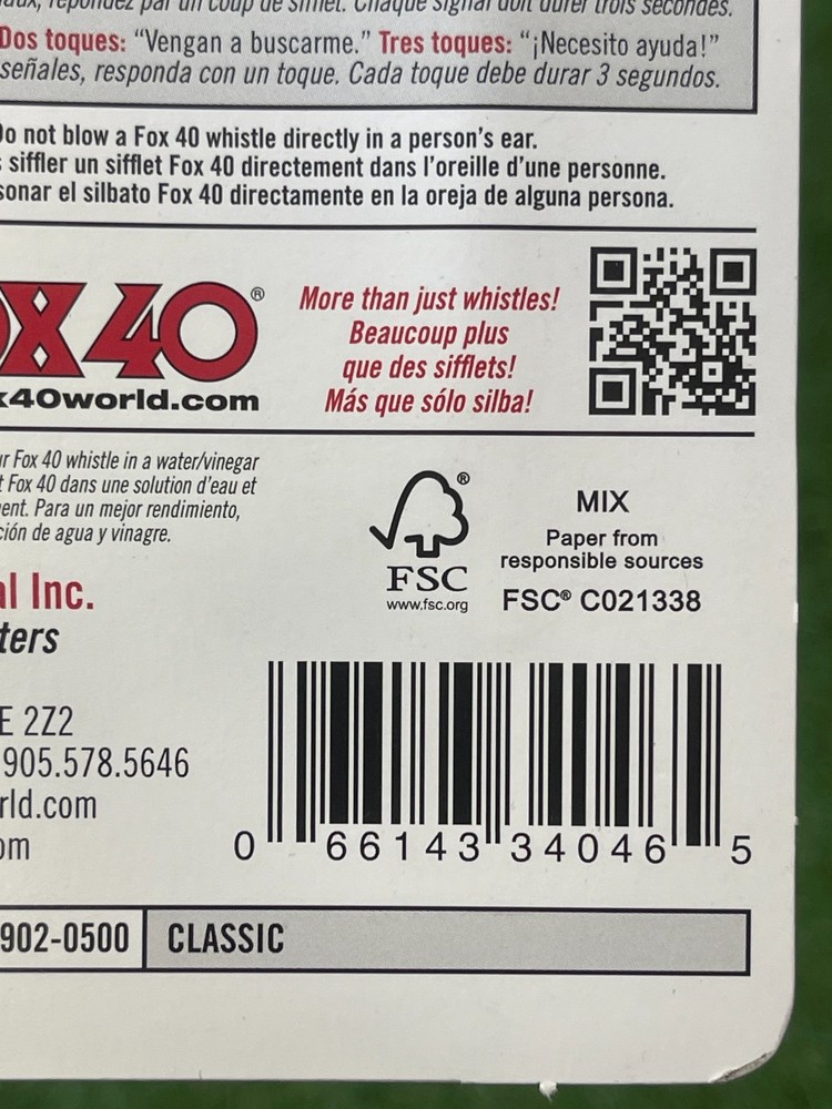 FOX 40- Classic Whistle Blue