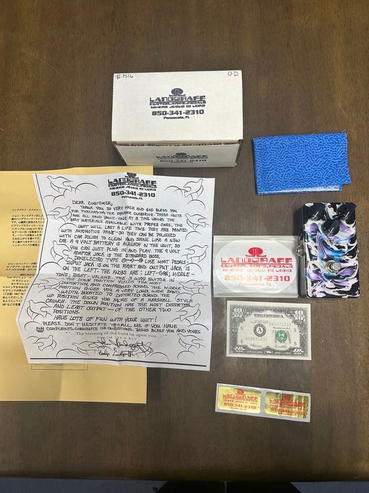 Landgraff Dynamic Overdrive Guitar Effects Pedal Multicolor