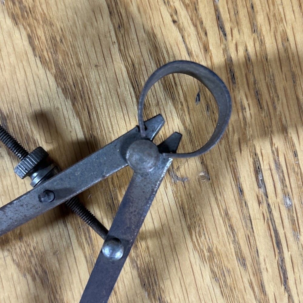 Vintage Outside Spring Calipers Dividers Unmarked Engineering Tools