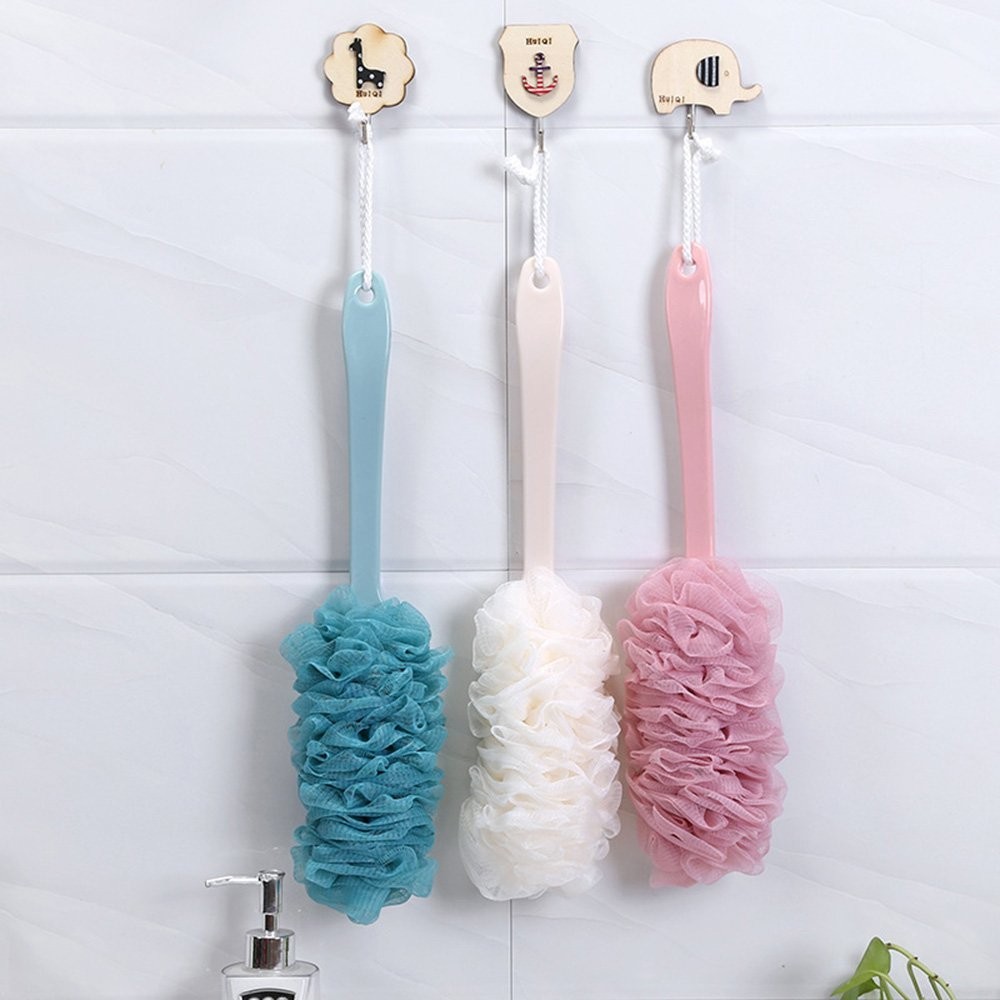 Soft and Flexible Back Scrubber with Long Handle for Comfortable Cleansing