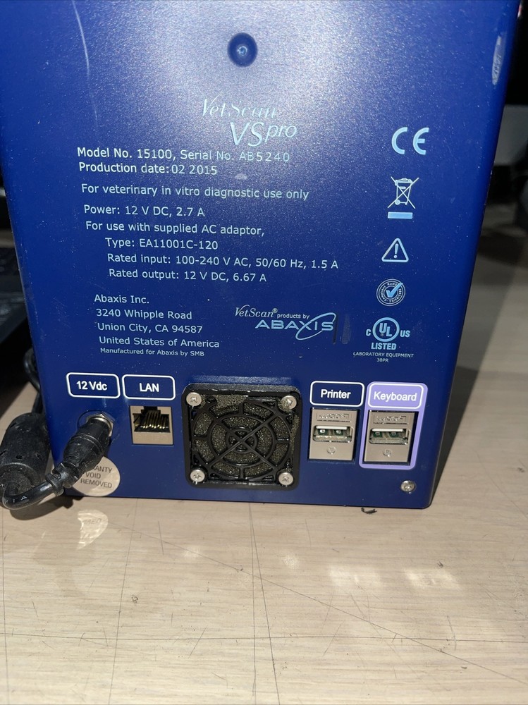 Abaxis VetScan VSpro 15100 Veterinary Coagulation Analyzer