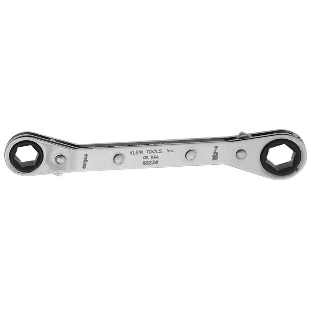 Klein Tools 68236 3/8" by 7/16" Fully Reversible Ratcheting Offset Box Wrench