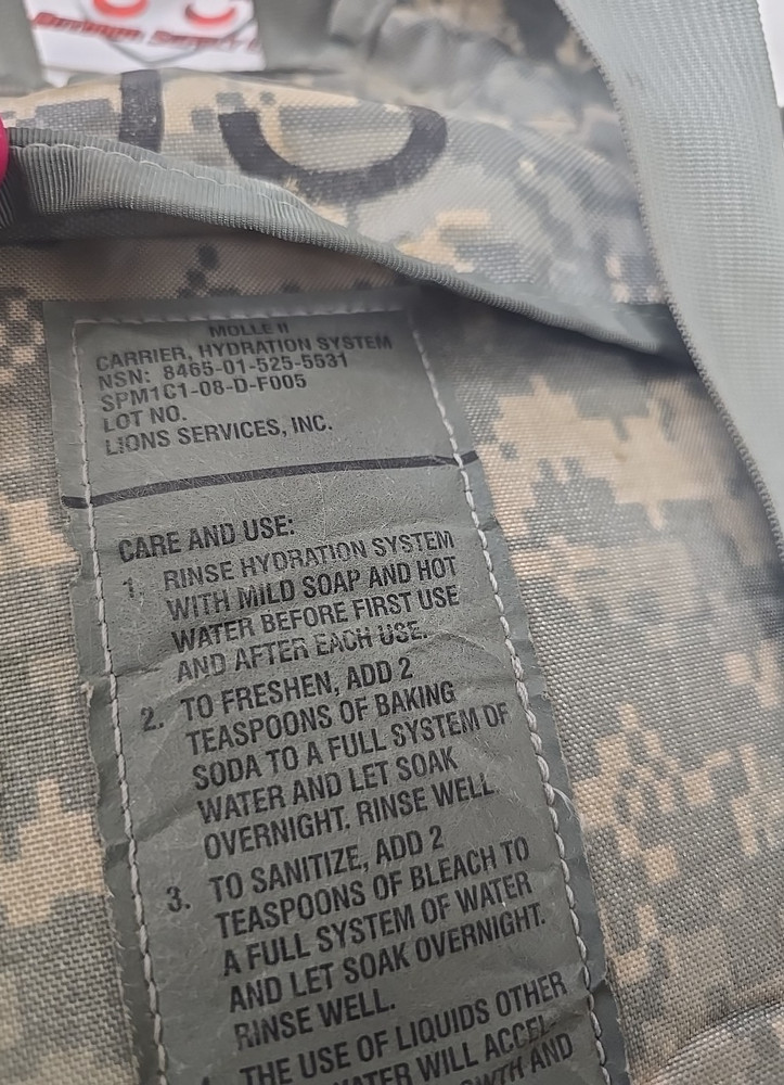 Salty USGI Molle II Carrier Hydration System ACU