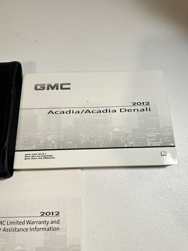 2012 GMC Acadia Owner's Manual Set OEM