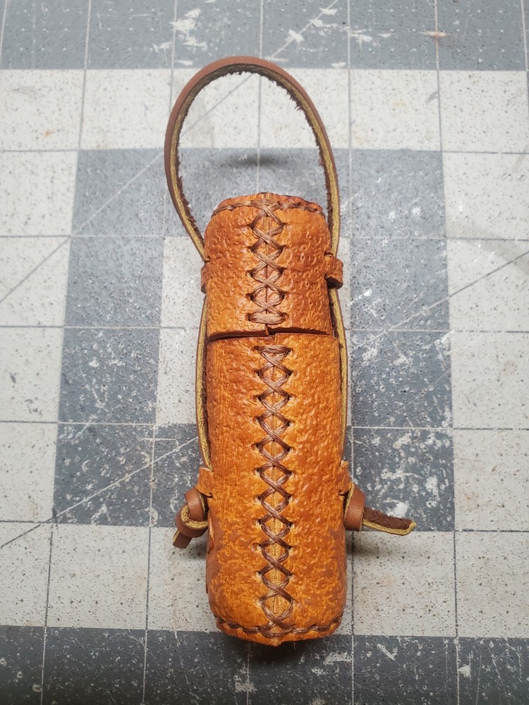 Bushcraft Pocket Fire Kit, Tooled Leather