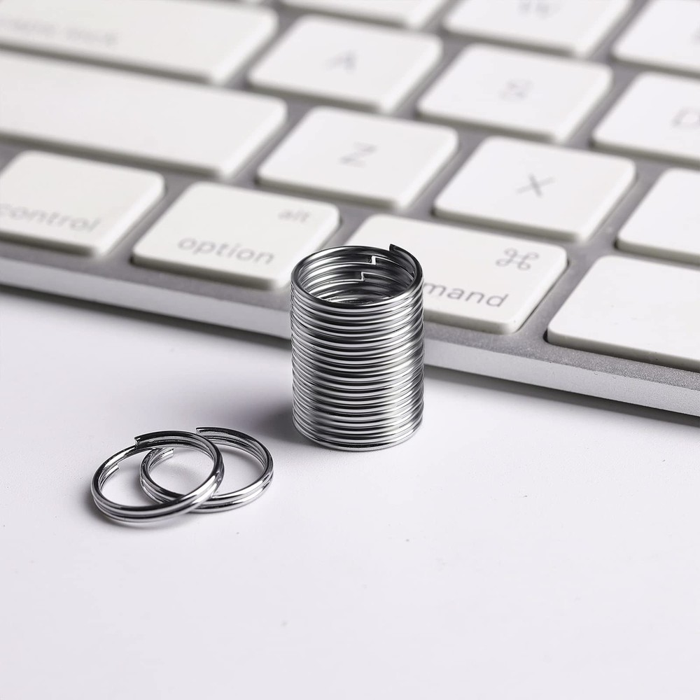 200pcs 10mm Mini Split Jump Ring with Double Loops 10mm, Silver