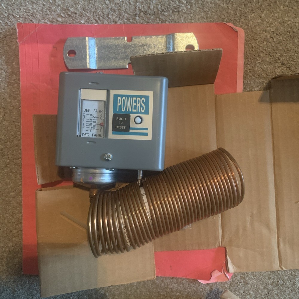 New Siemens Powers 134-1700 15/55F Pneumatic Thermostat Temperature Control