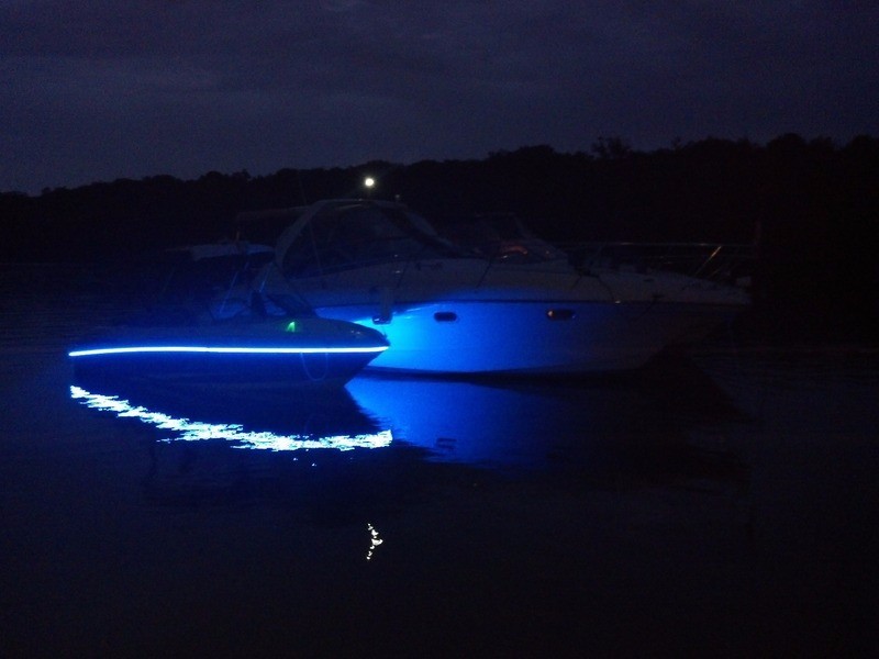 around the deck pontoon light kit - - LED led's - super bright - BLUE