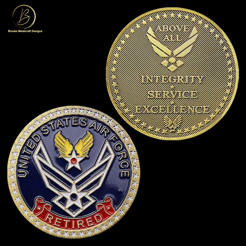 Air Force Retired Challenge Coin