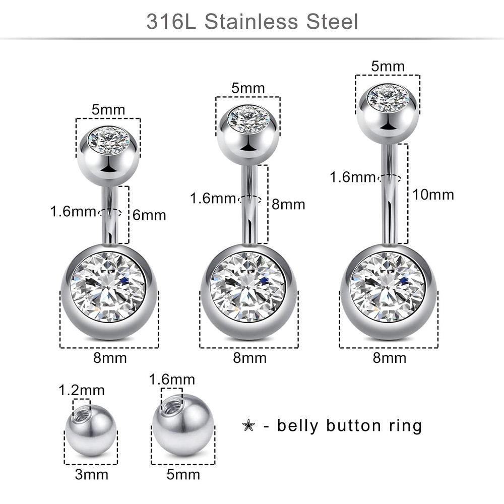 75PCS Mixed size Piercing Kit for All Piercing