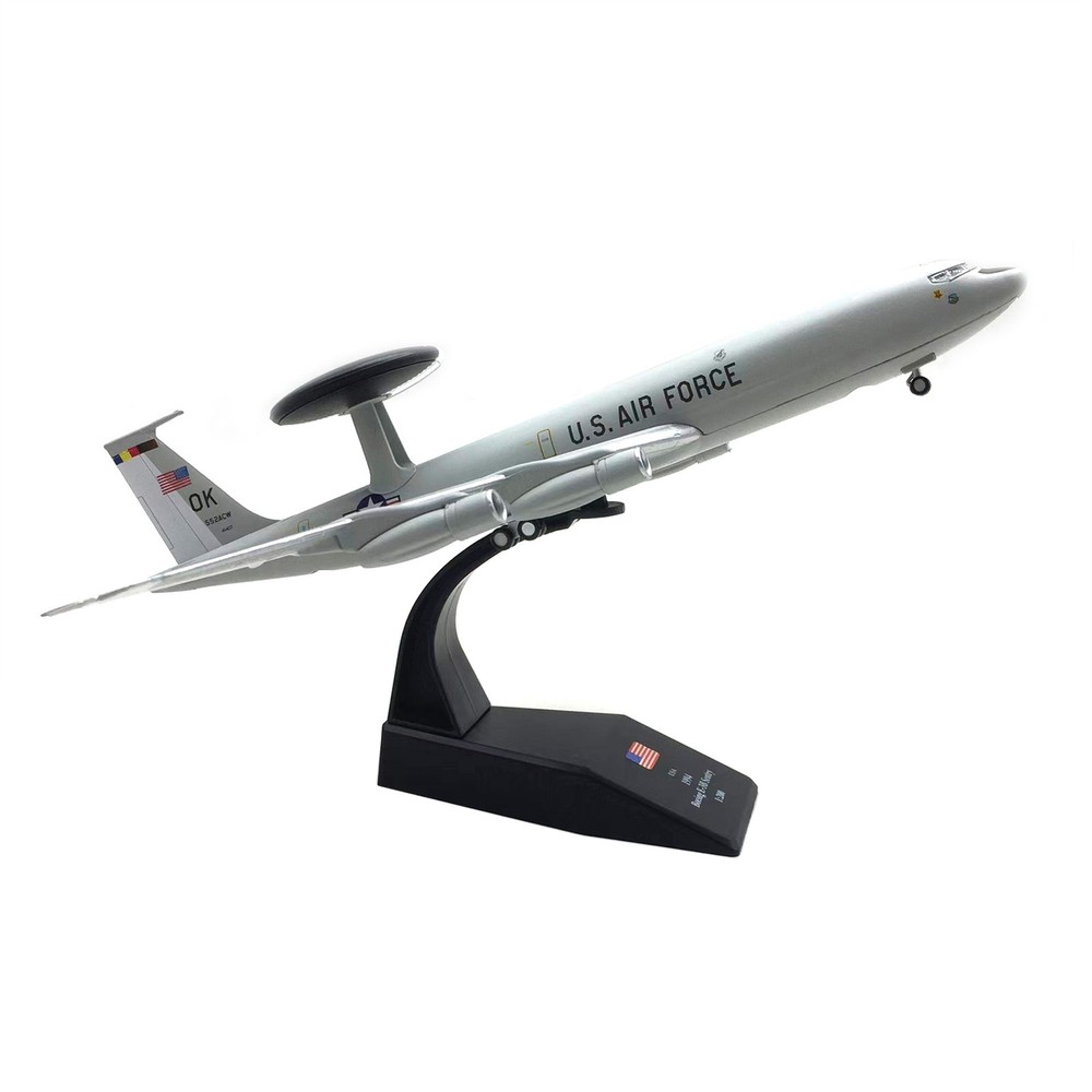 1/200 Scale US E-3 E3 Sentry AWACS Aircraft Model Plane Souvenir Static Display