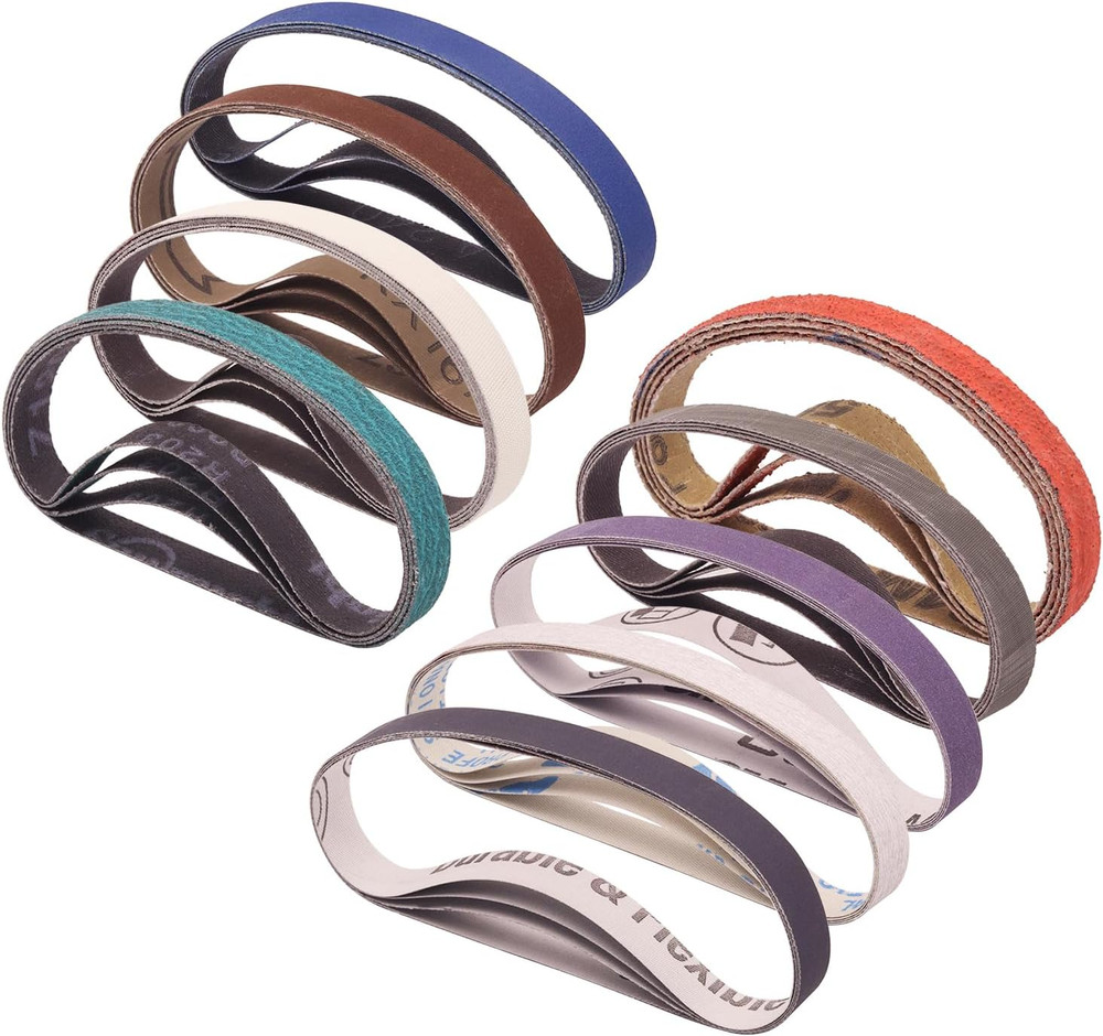 36 Pack 1/2" X 12" Replacement Knife Sharpener Sanding Belts for Official Work S