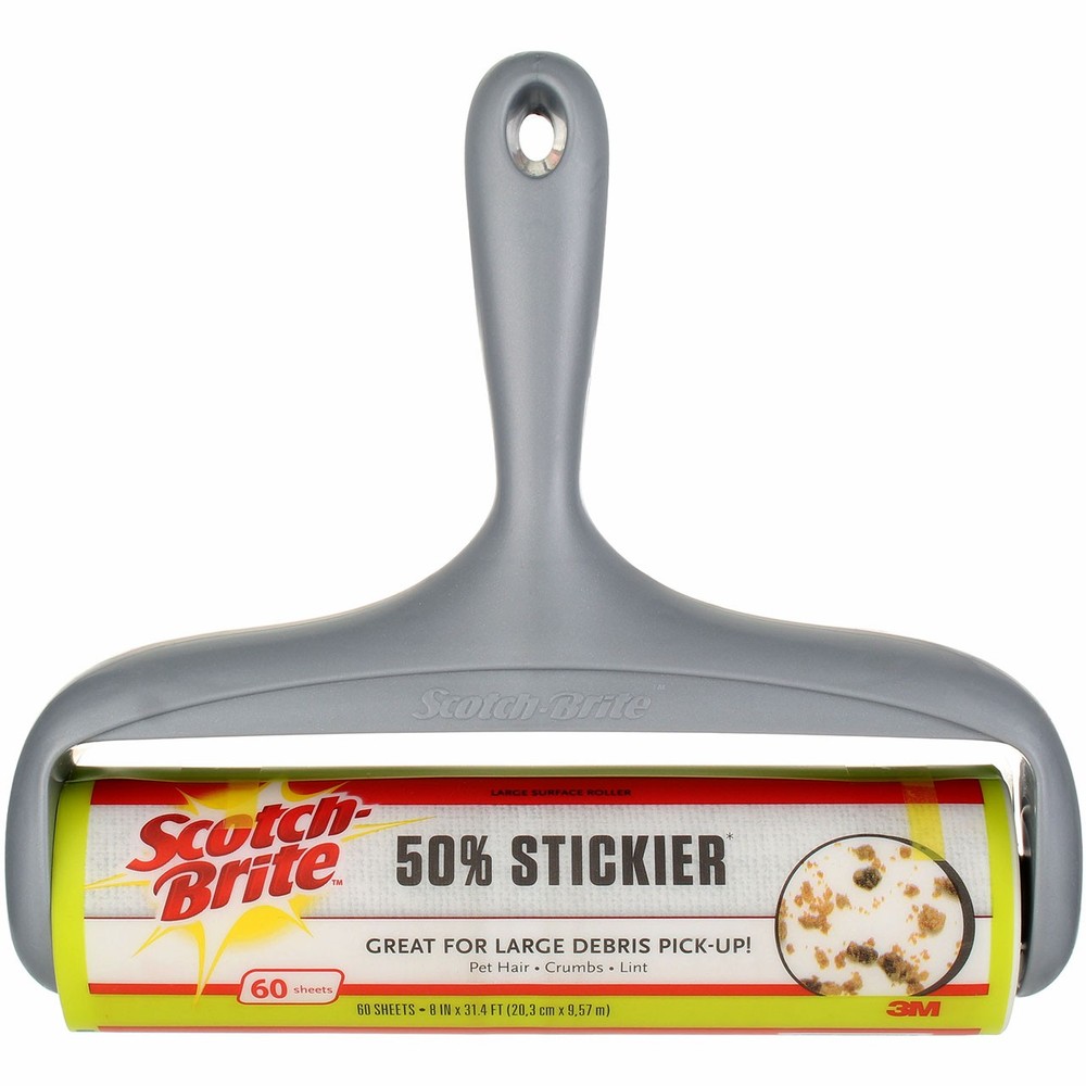 4 Pack Scotch-Brite 50% Stickier Large Surface Lint Roller