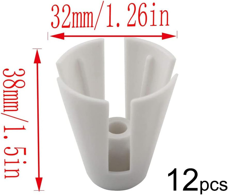 12Pcs Coil Claw Thread Spool White Plastic Cone Holder Sewing Accessories DIY De