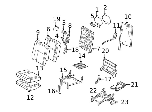Genuine GM Cushion Frame 89043295