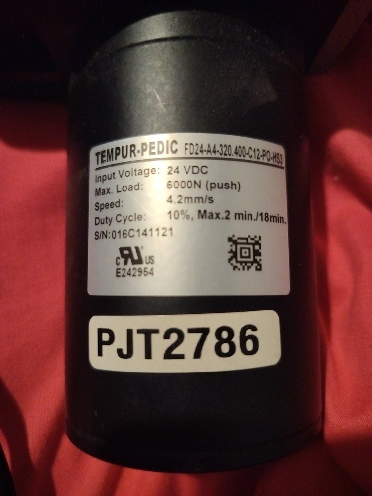 Tempur-Pedic 24vdc 6000N X2