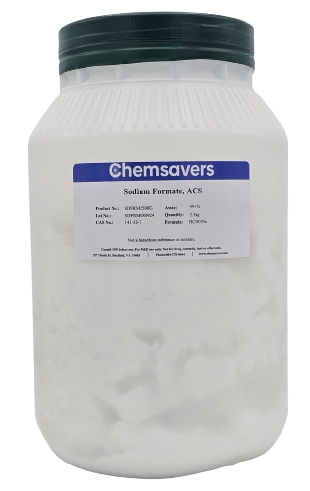 Sodium Formate, ACS, 99+%, 2.5kg
