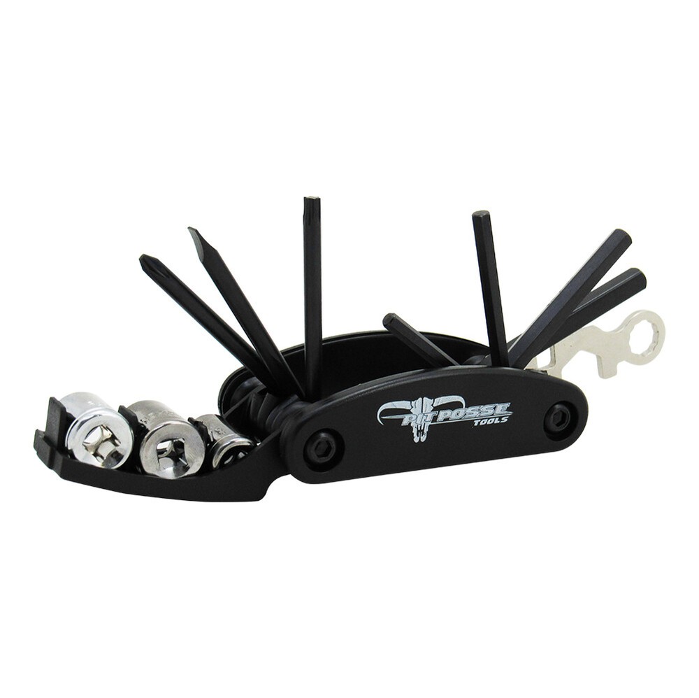 Pit Posse Harley Davidson Folding Tool Set 12 in 1 SAE Motorcycle Tool Accessory
