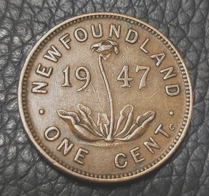 1947 Newfoundland One Cent Coin