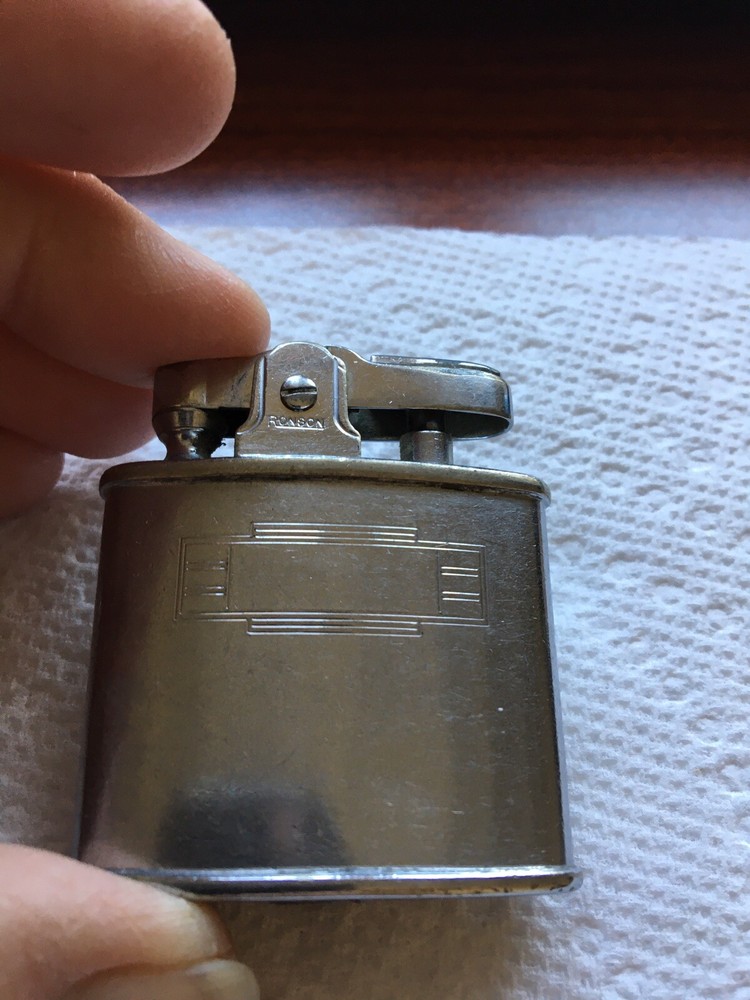 Vintage Ronson "Standard" Etched Lighter with Engraving space
