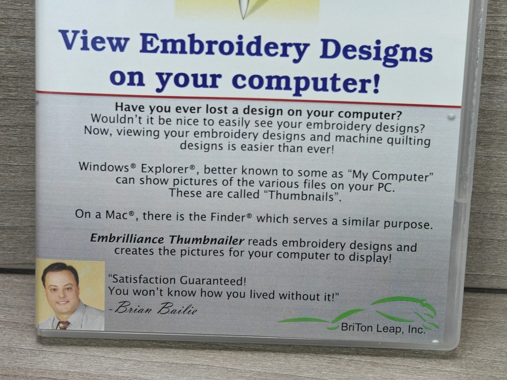 Embrilliance Thumbnailer for Mac and PC, View Embroidery Files on your Computer