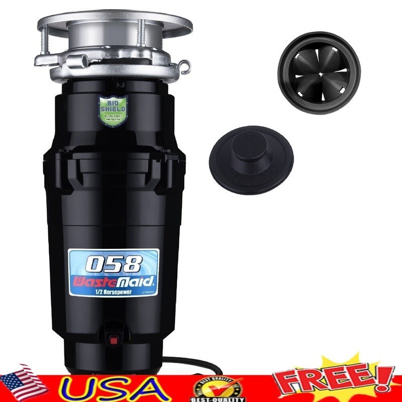 1/2 HP Garbage Disposal Continuous Feed Anti-Jam Bio-Shield Compact Design New