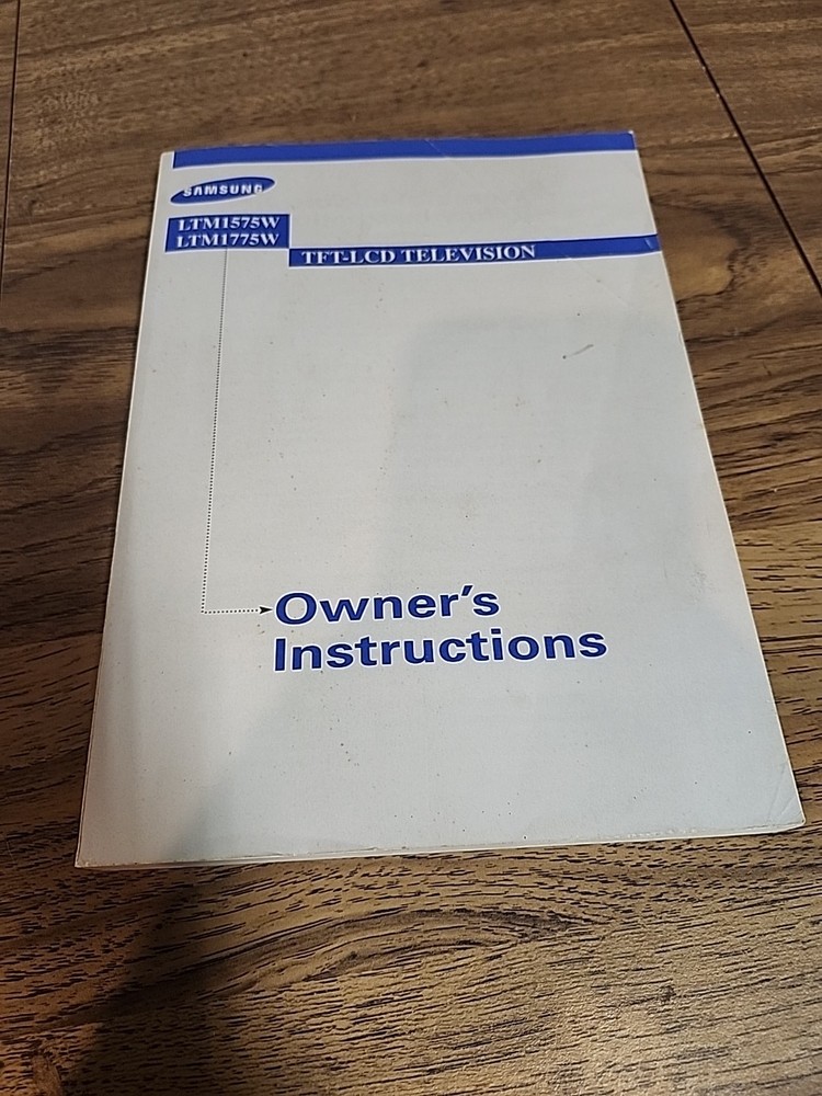 Samsung Tft-lcd Television Owners Instructions Book