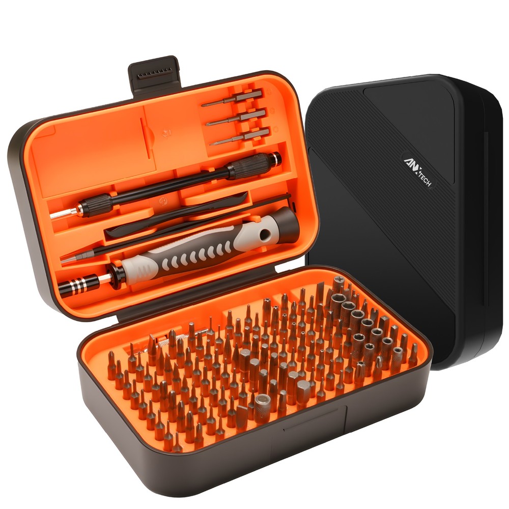 130Piece Precision Screwdriver Set Repair Tool Kit with 117 S2 Steel Bits Case