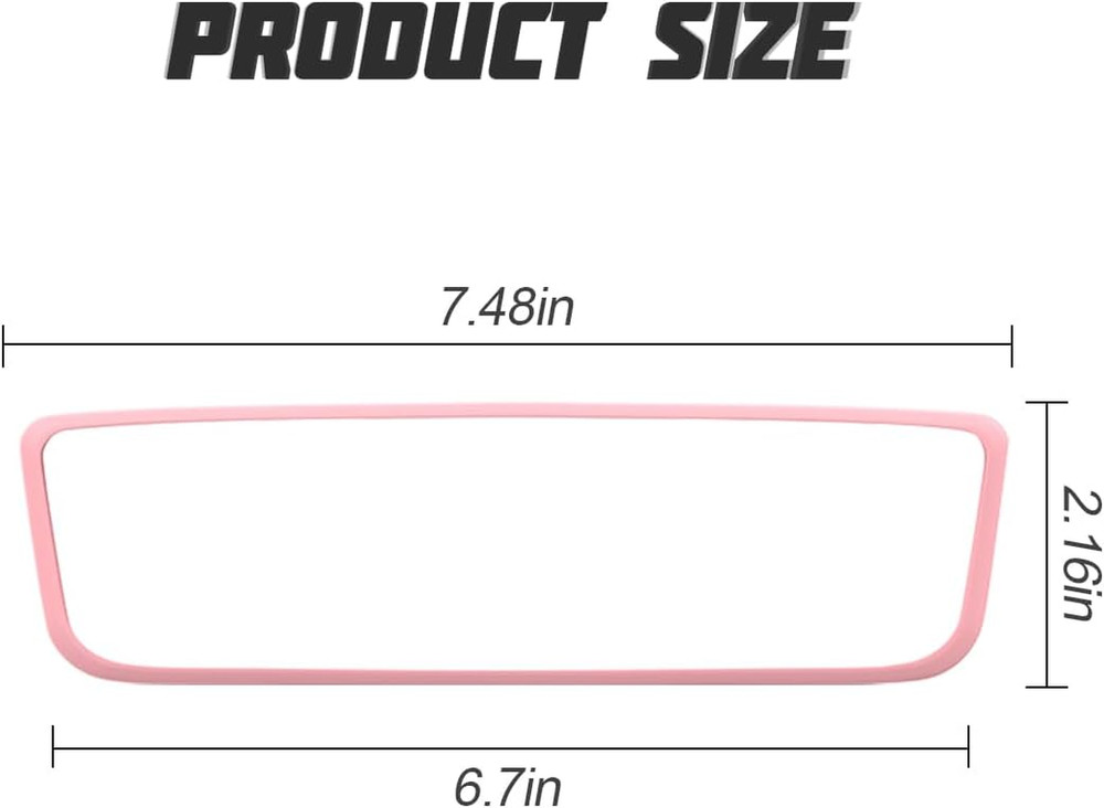 Model Y Rear View Mirror Protector Frame, Silicone Model 3 Car Rearview Edge Pro