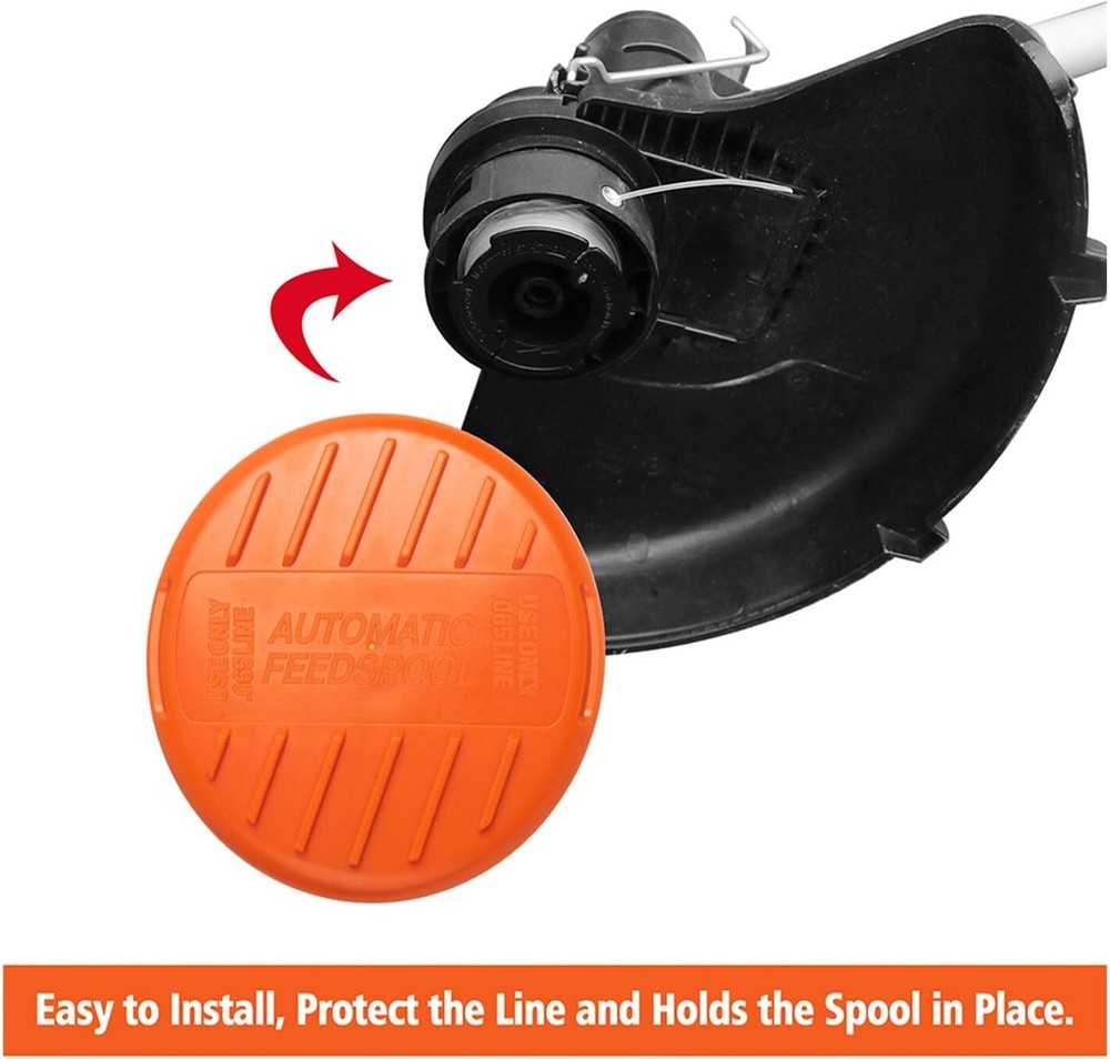 (6) Replacement for BLACK+DECKER AF-100-3ZP 30ft .065" String Trimmer Line Spool