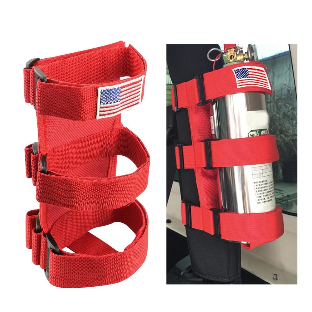 Fire Extinguisher Holder, Adjustable Roll Bar Fire Extinguisher Mount Holder,...