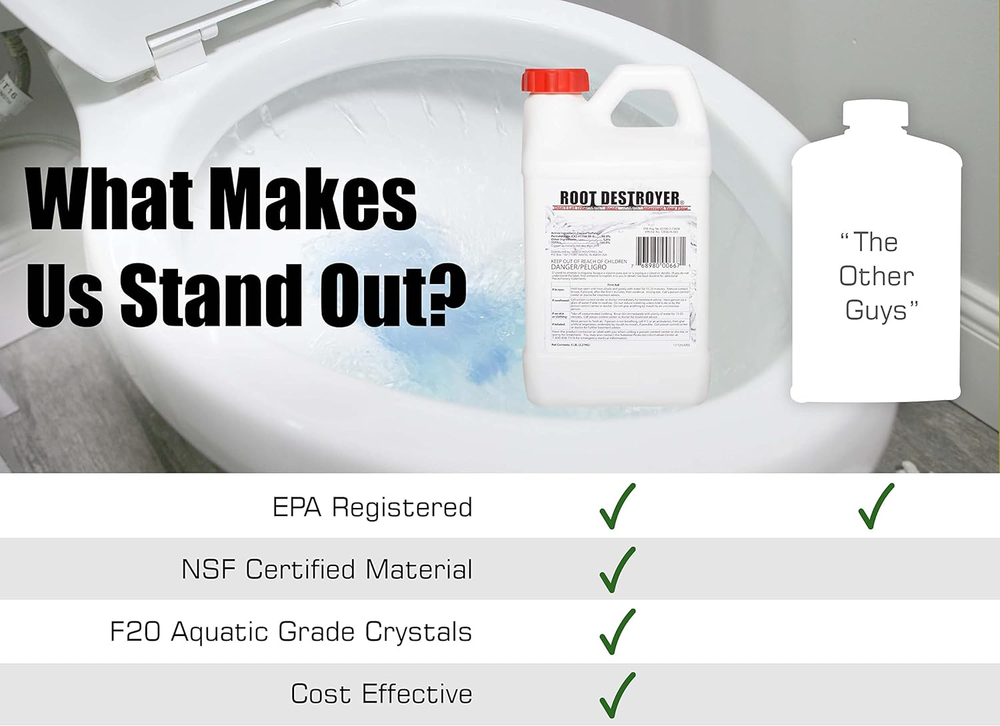 Root Destroyer - 5Lbs - Root Killer for Sewer, Pipe & Drain Lines, Septic Tanks