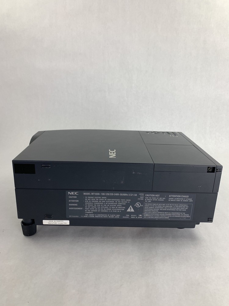 NEC MT1030+ MultiSync LCD Projector 1250