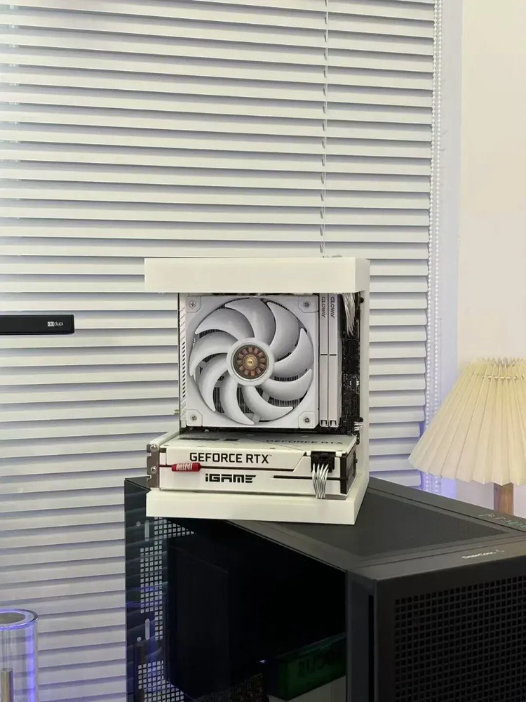 Unique ITX case, Open Computer Case, 3D printed PC case, SFX power supply,Compat