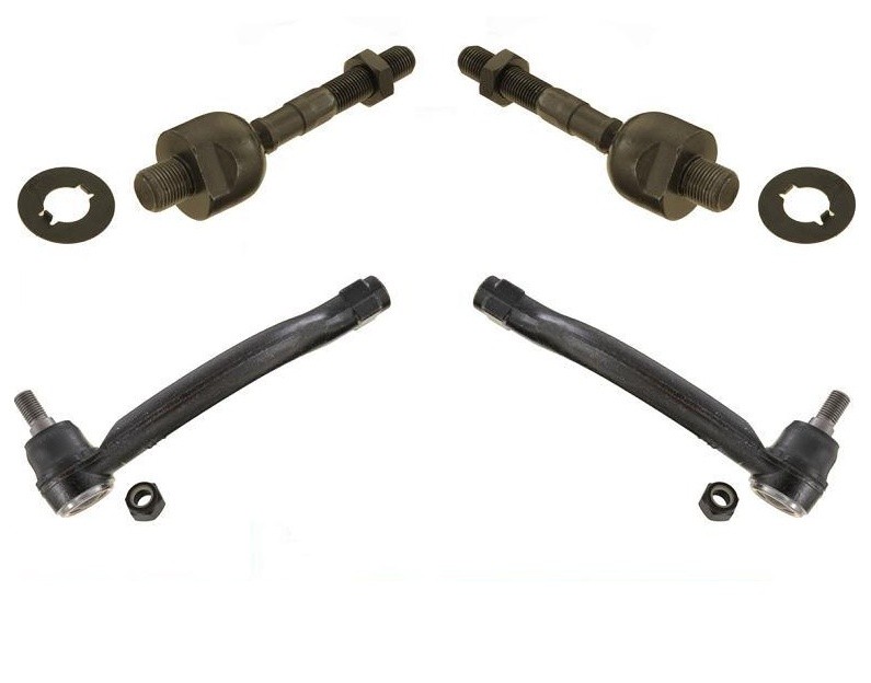 4 Pcs Front Inner & Outer Tie Rods Set for Acura TL 3.2L 2004-2008