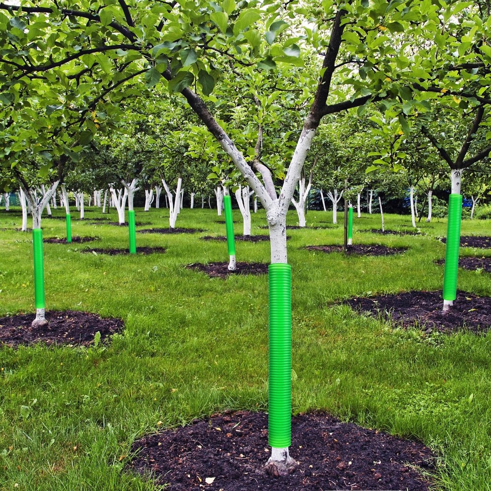 20 PCS Corrugated Plastic Tree Trunk Protectors Guards for Saplings