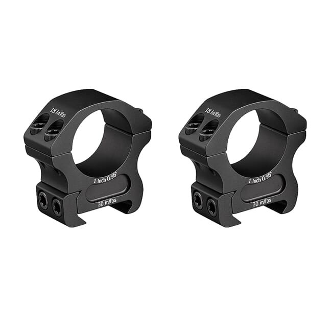 Vortex Pro 1" Medium (0.95") Scope Rings PR1-M