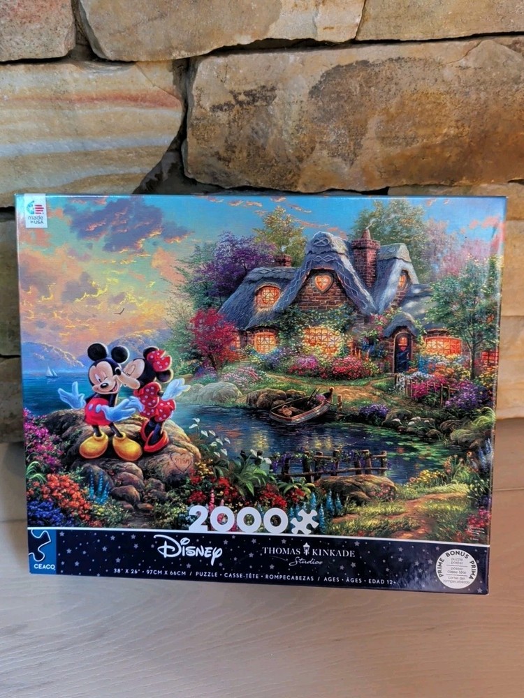 Thomas Kinkade Studios 2000pcs. Disney Mickey & Minnie jigsaw puzzle