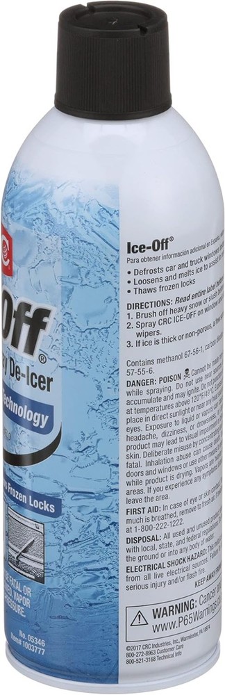 Ice-Off Windshield Spray De-Icer, 12 Wt Oz, Pack of 1