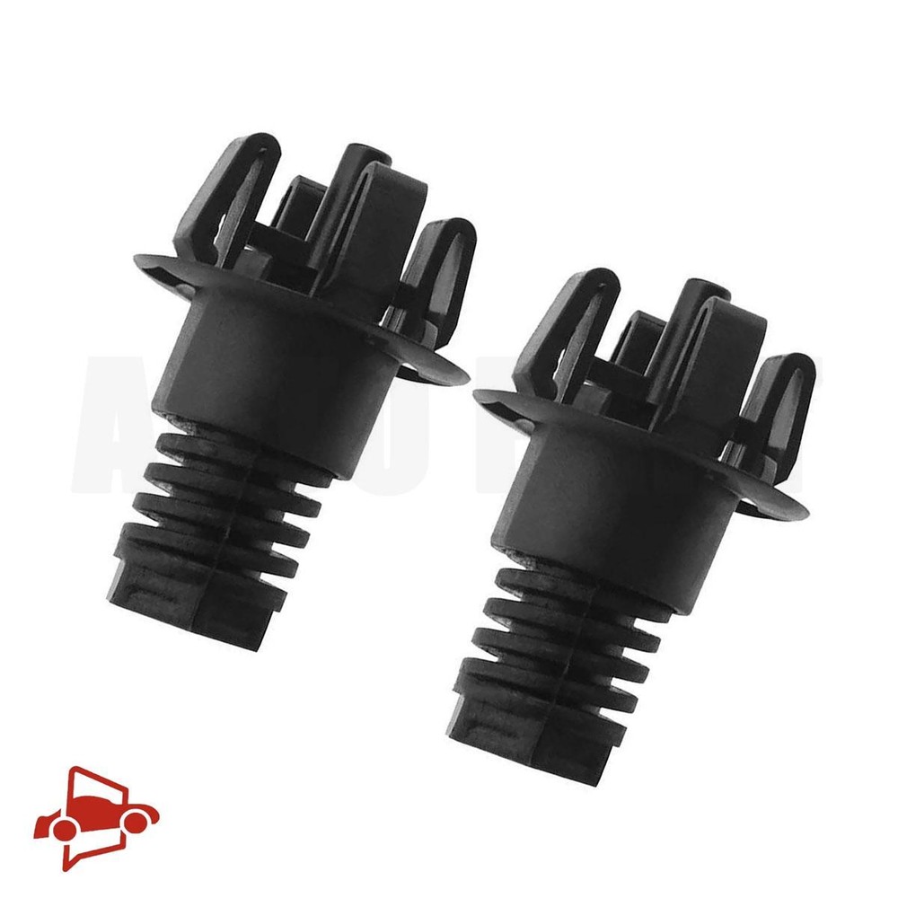 2Pcs Hood Slam Adjuster 7183752 Plastic Retaining Holders W/Rubber Stop Buffer