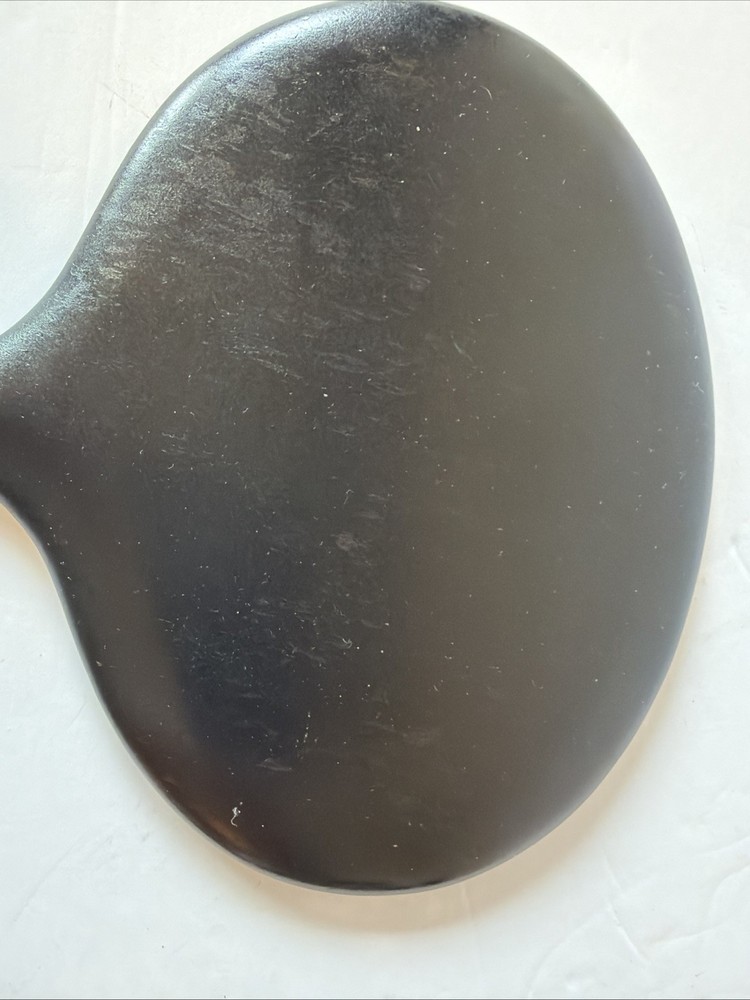Vintage 50's Handheld Wood Beveled Mirror