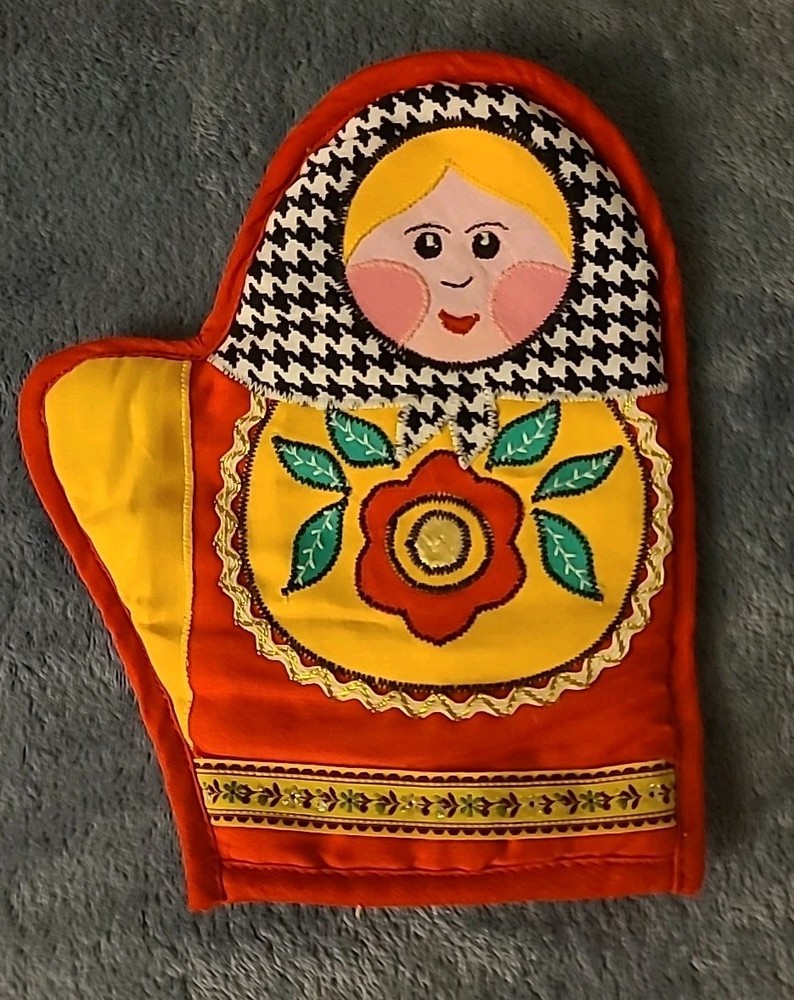 Набор Для Кухни Из 10 Предметов Хохлома 100% Хлопок. Новый.