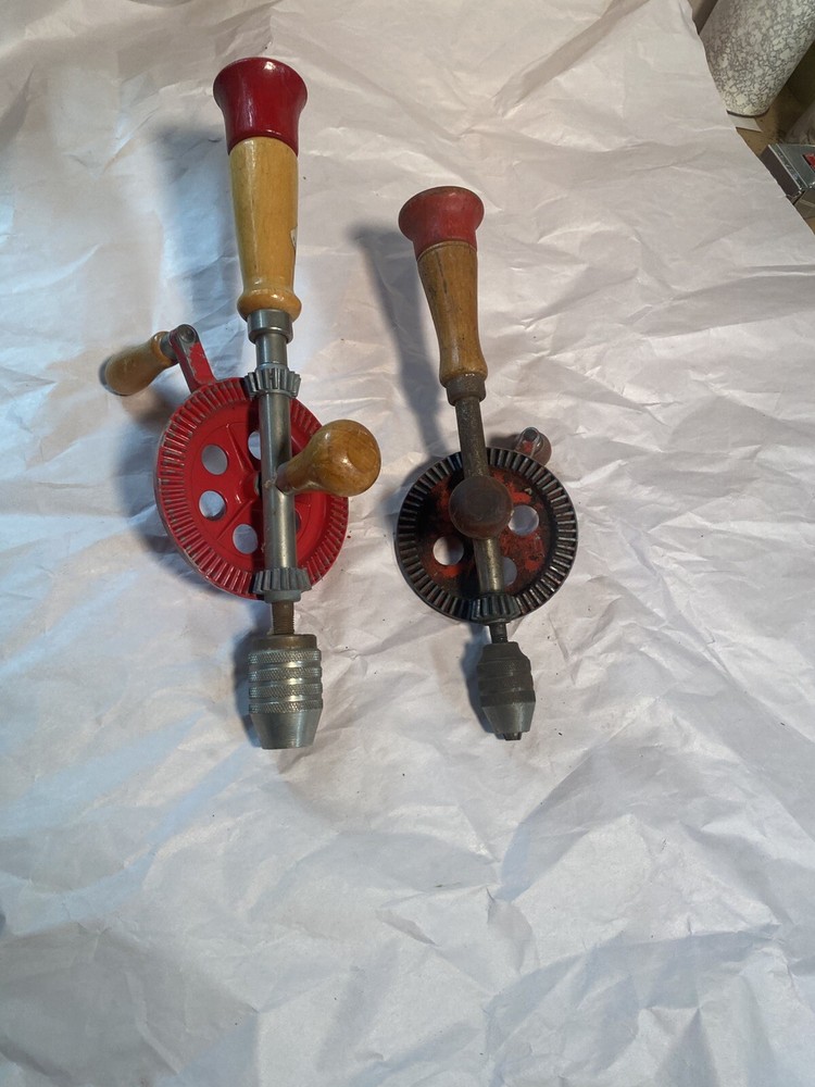 2 Vintage Egg Beater Hand Drills