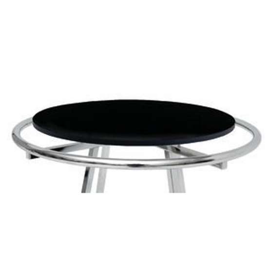 Round Garment Rack Top Black Shelf 2PK