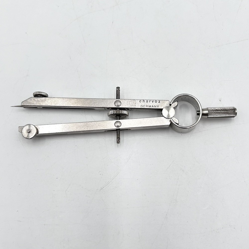 Charvoz Drafting Compass Made in Germany Vintage 11-4343 Engineering GC
