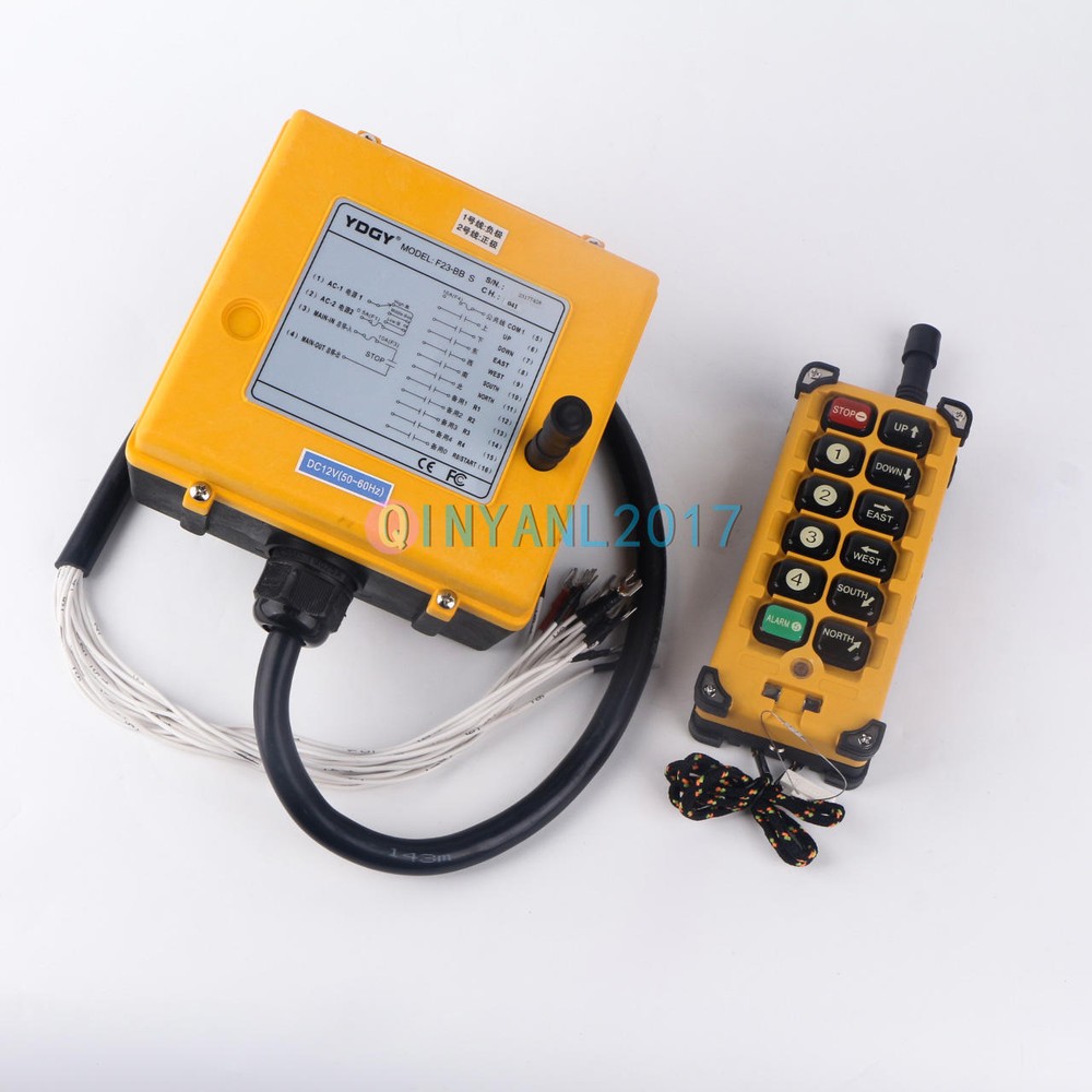 F23-BB(S) Industrial Crane wireless Remote Control 1 Transmitter +1 Receiver 12V